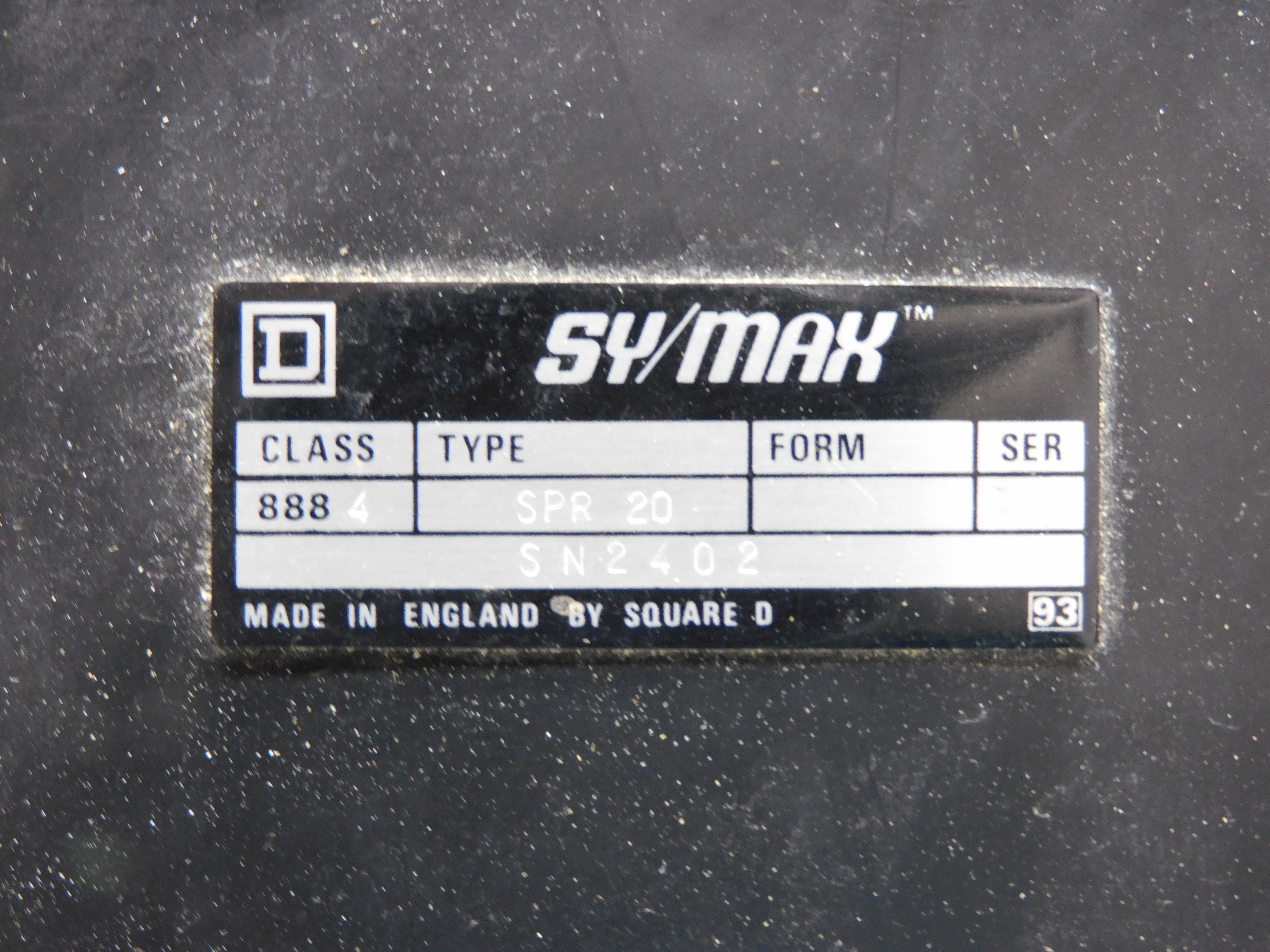 SQUARE D 8884SPR20 SER. C UNMP