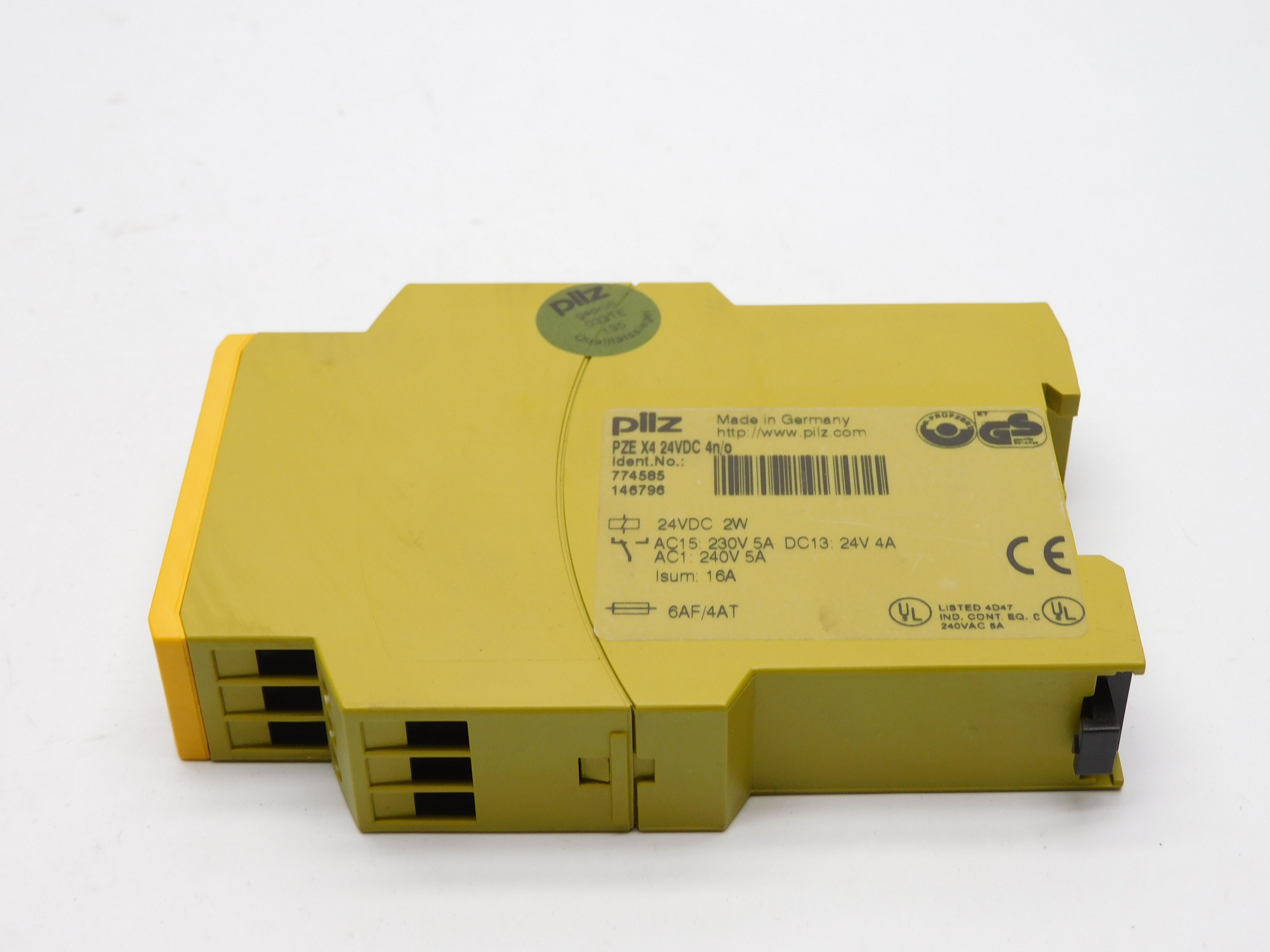 PILZ PZE-X4-24VDC-4N/O 774585 24VDC NSMP