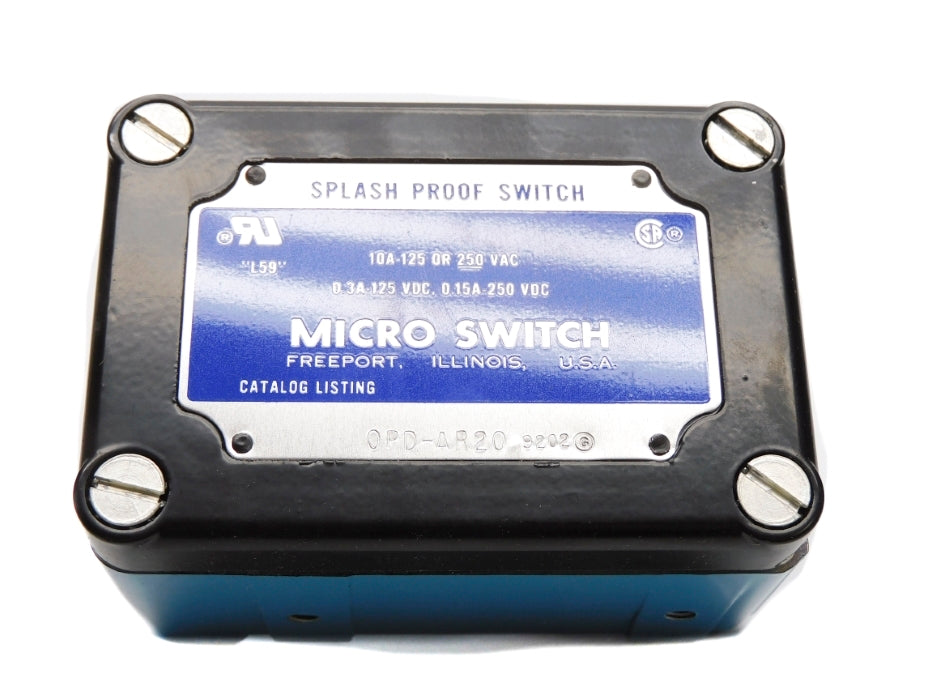 MICRO SWITCH OPD-AR20 250VAC/DC 10A NSMP