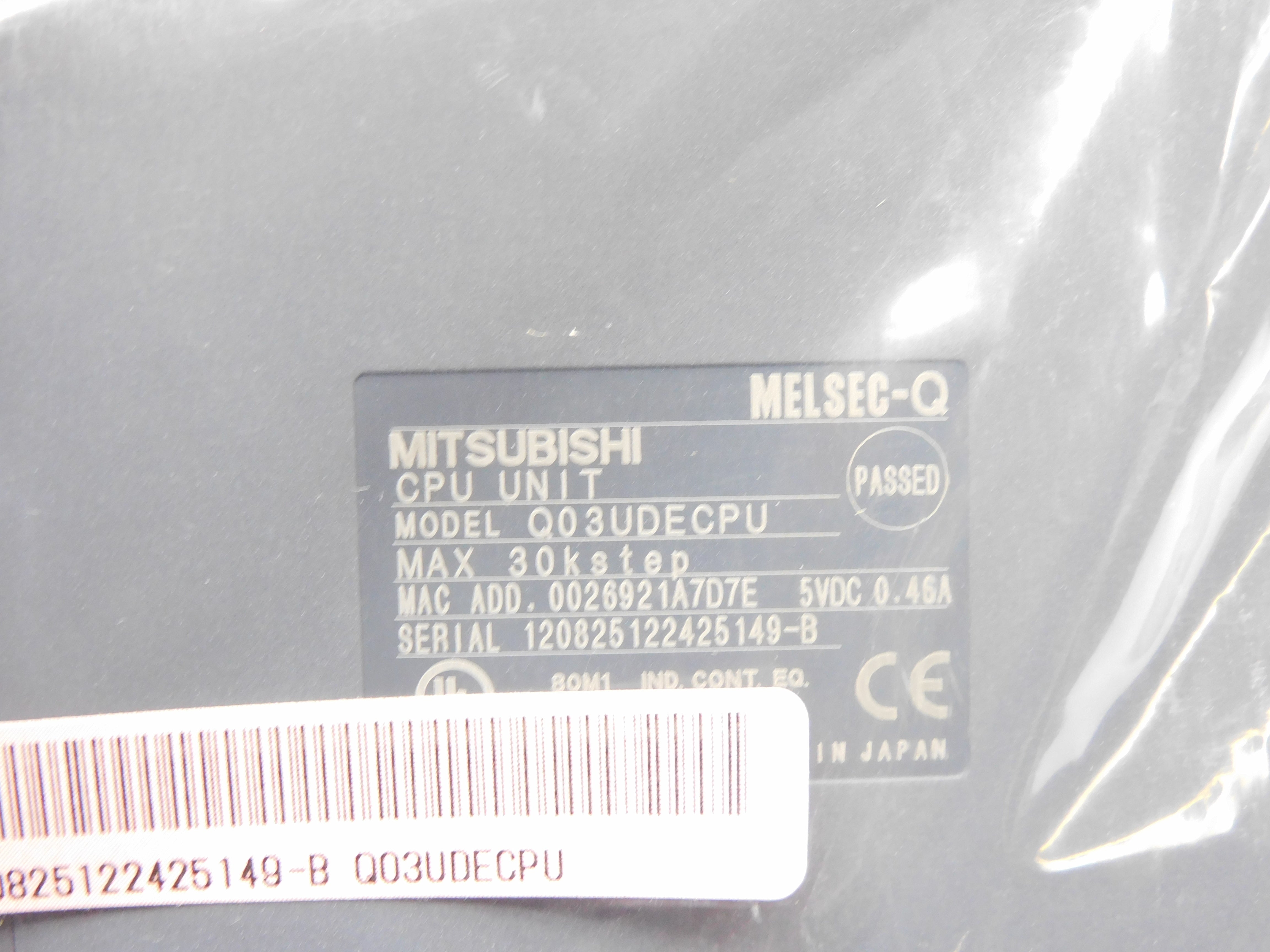 MITSUBISHI Q03UDECPU 5VDC 0.46A NSMP