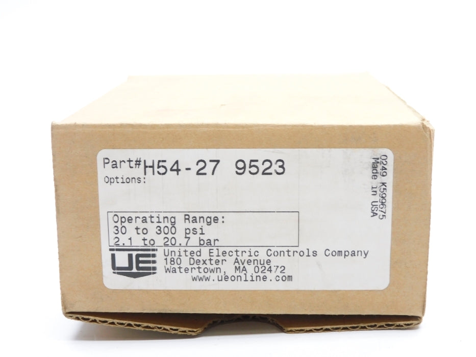 UNITED ELECTRIC H54-27 30-300PSI NSMP