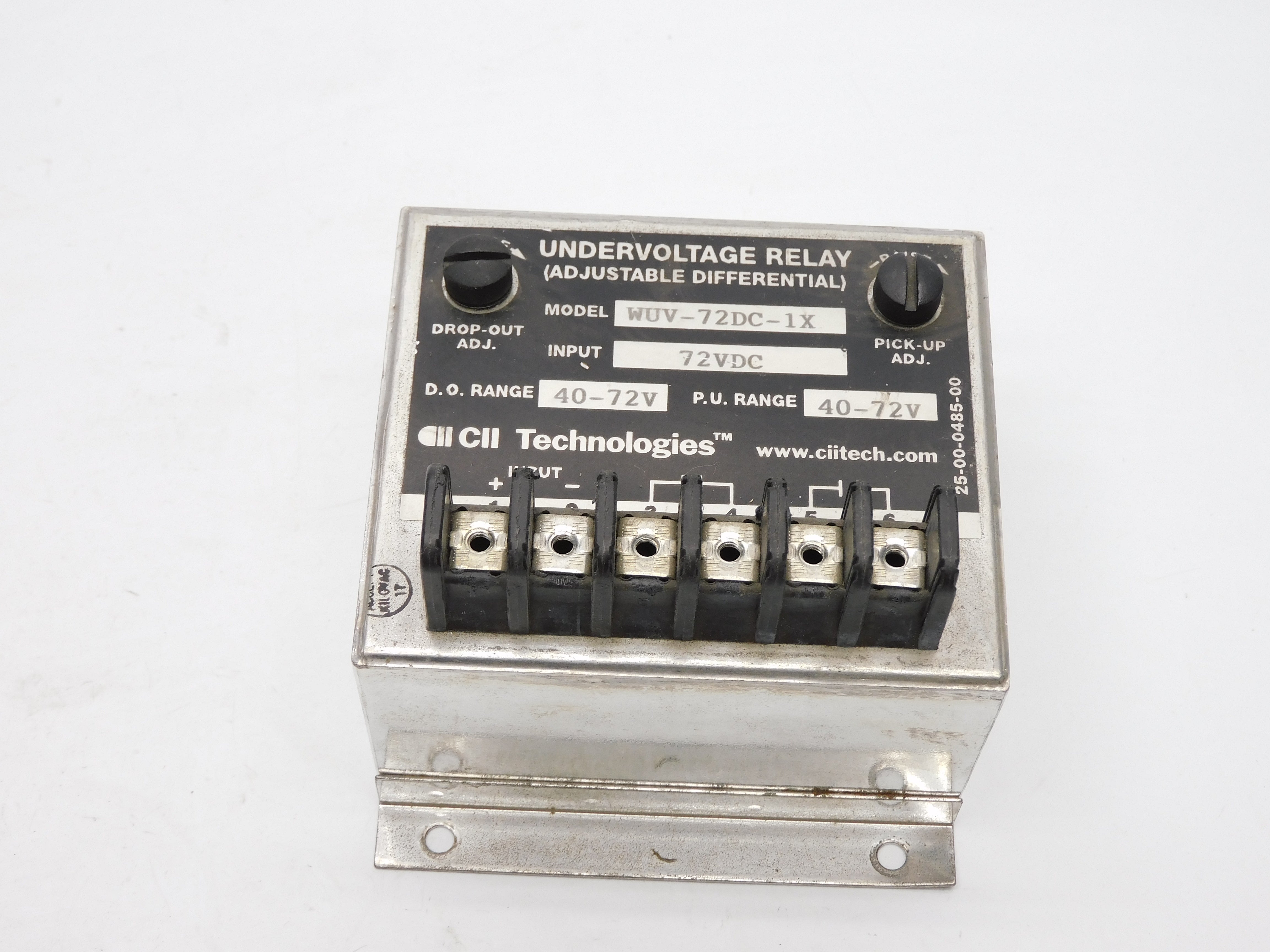 CII TECHNOLOGIES WUV-72DC-1X 72VDC UNMP