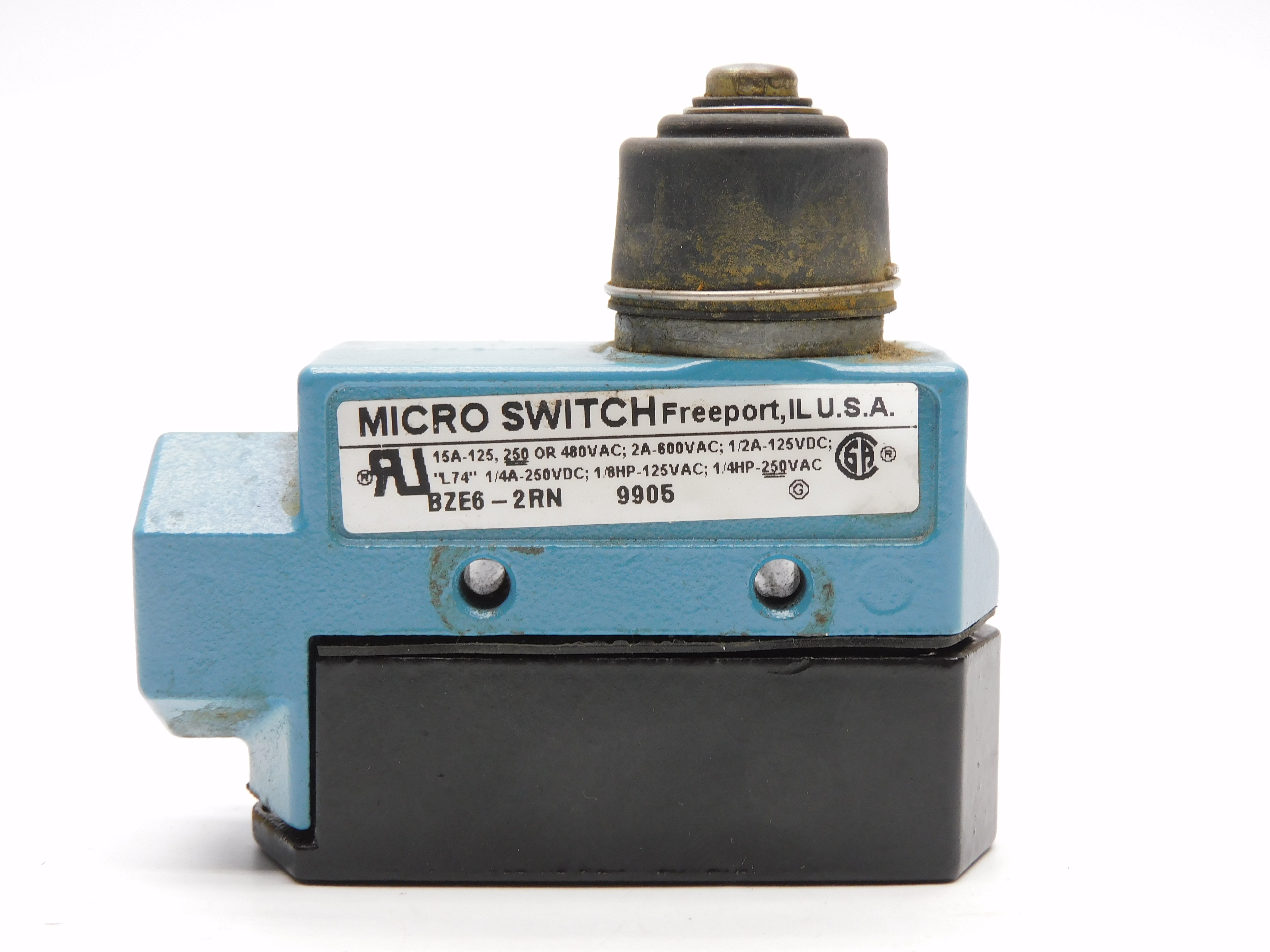 MICRO SWITCH BZE6-2RN 600VAC 2A UNMP