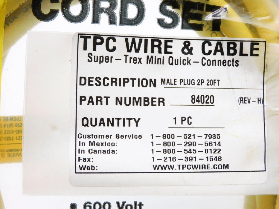 TPC WIRE & CABLE 84020 NSMP