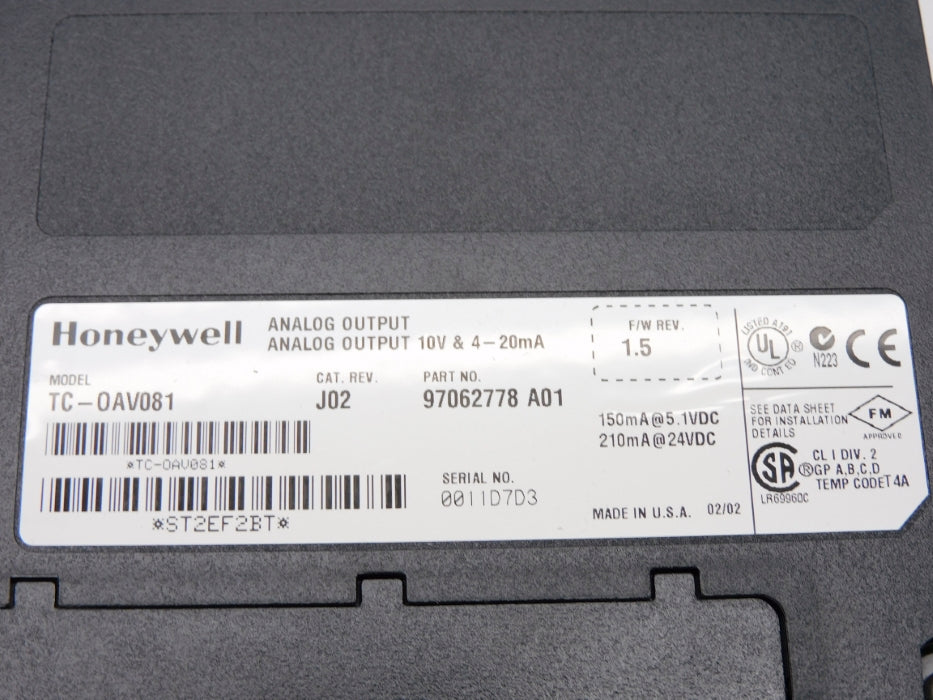 HONEYWELL TC-OAV081 NSMP