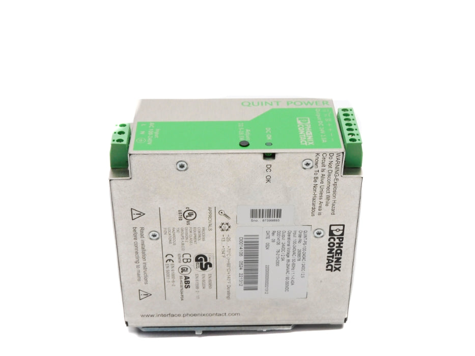 PHOENIX CONTACT QUINT-PS-100-240AC/24DC/2,5 2938578 UNMP