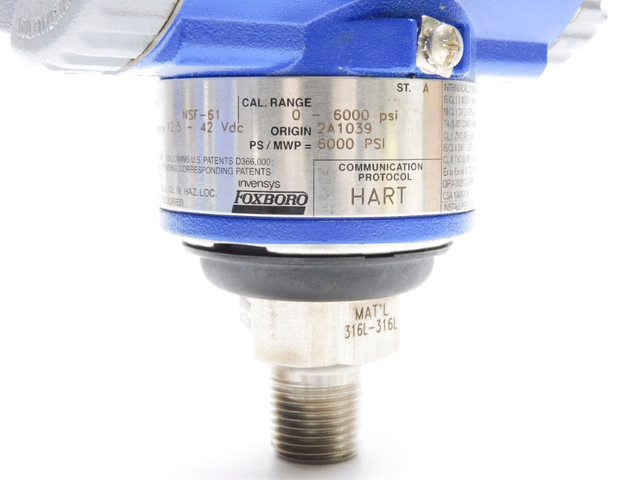 FOXBORO IGP10-T22F1F 0-6000PSI NSNP