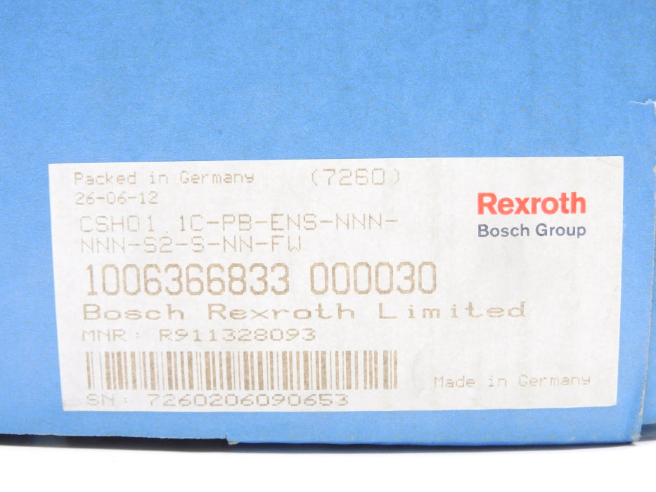REXROTH CSH01.1C-PB-ENS-NNN-NNN-S2-S-NN-FW R911328093 NSMP