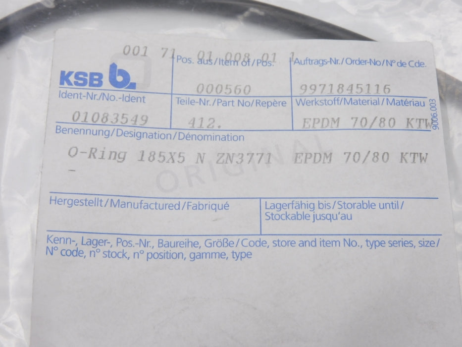 KSB 412 185X5 NSMP
