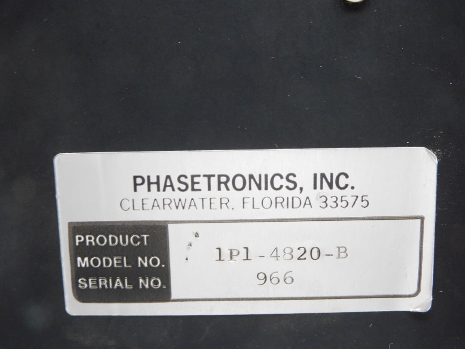 PHASETRONICS 1P1-4820-B UNMP