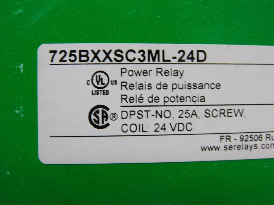 SCHNEIDER ELECTRIC 725BXXSC3ML-24D 24VDC 25A NSNP