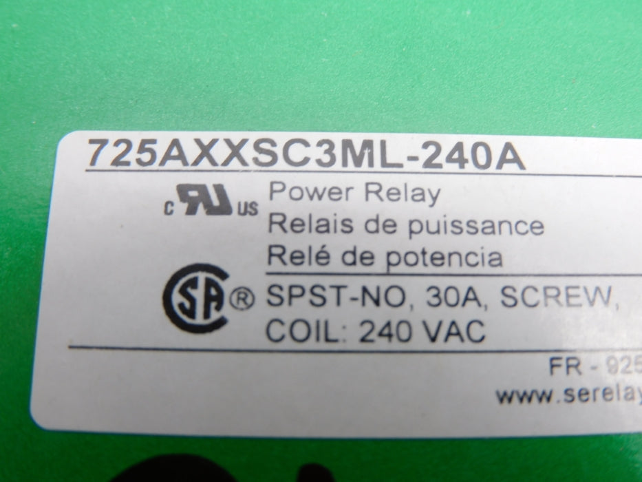 SCHNEIDER ELECTRIC 725AXXSC3ML-240A 240VAC 30A NSNP