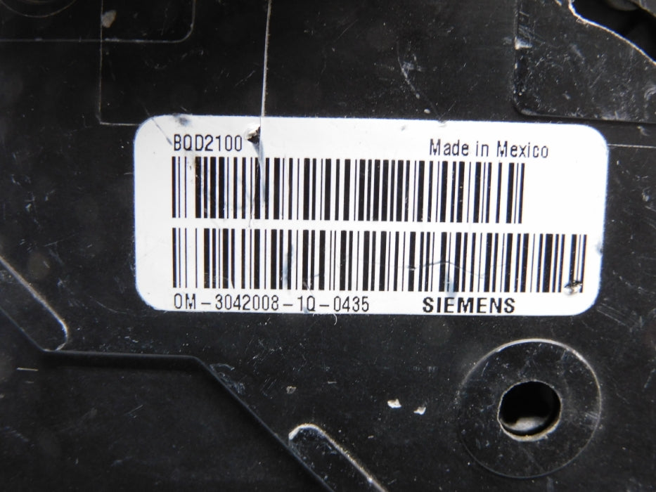 SIEMENS BQD2100 100A 480/277V 125/250V UNMP