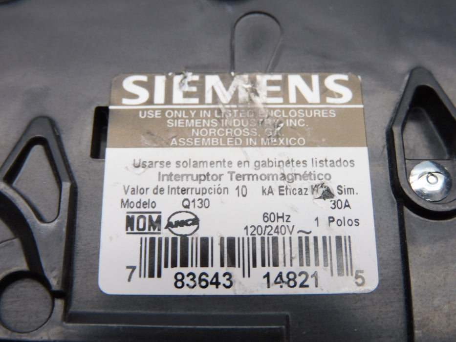 SIEMENS Q130 120/240V 30A NSNP