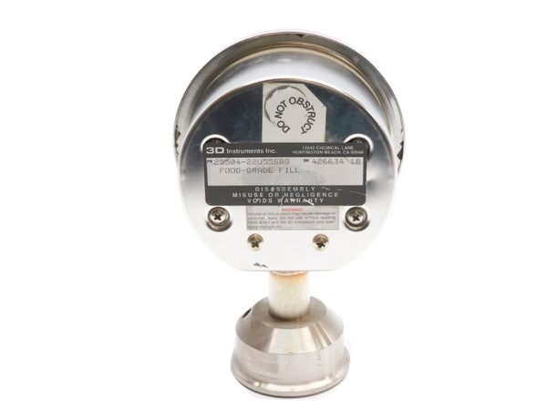 3D INSTRUMENTS 25504-22U55SBG 60PSI UNMP