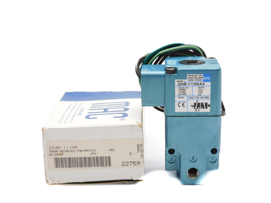MAC 224B-111NA 120/110V 24VDC 150PSI NSMP