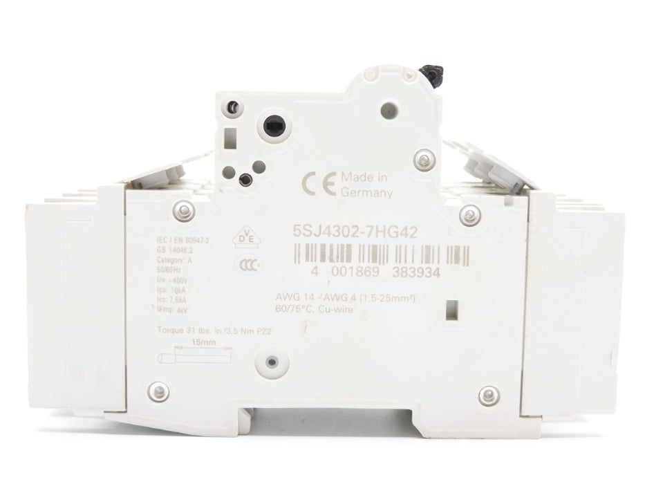 SIEMENS 5SJ4302-7HG42 2A 400V (AS PICTURED) NSNP