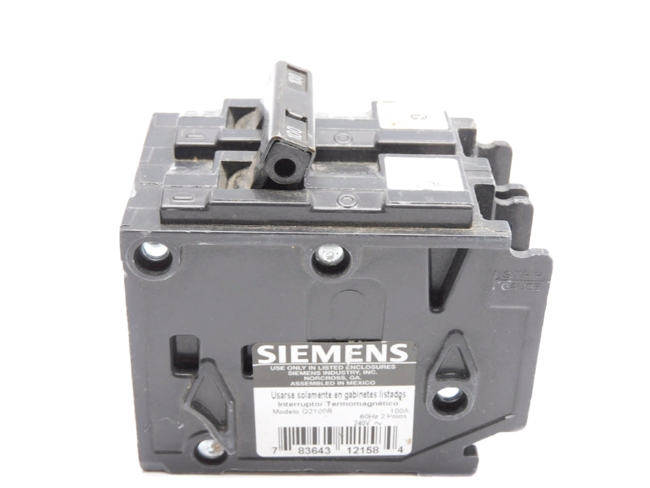SIEMENS Q2100R 100A 240V (AS PICTURED) NSNP