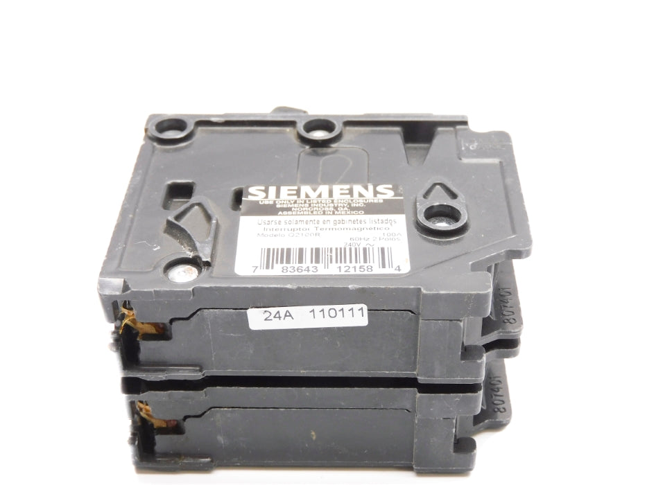 SIEMENS Q2100R 100A 240V (AS PICTURED) NSNP