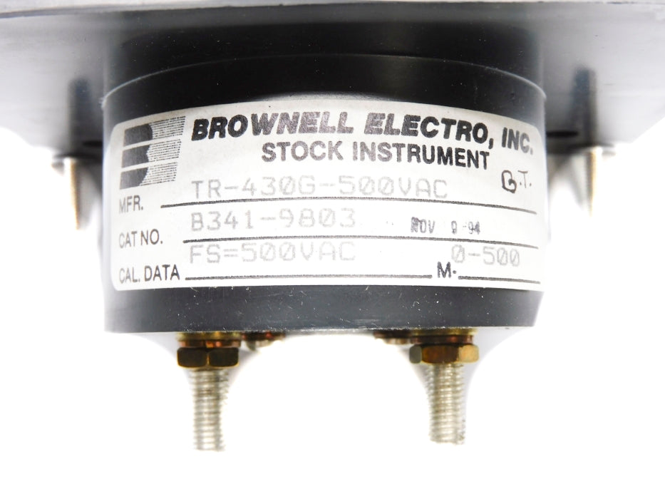 BROWNELL ELECTROC TR-430G-500VAC B341-9803 0-500VAC NSMP