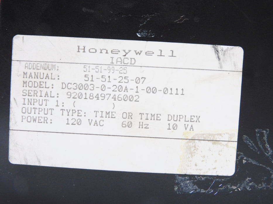 HONEYWELL DC3003-0-20A-1-00-0111 NSNP