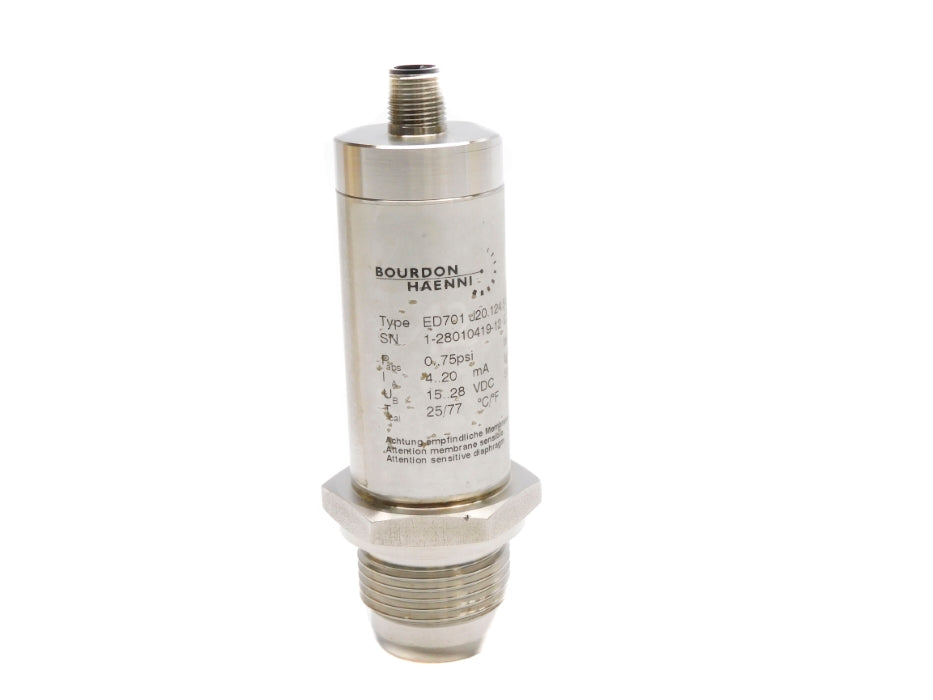 BOURDON HAENNI ED701/J20.124 ED701-0354 0-75PSI NSMP
