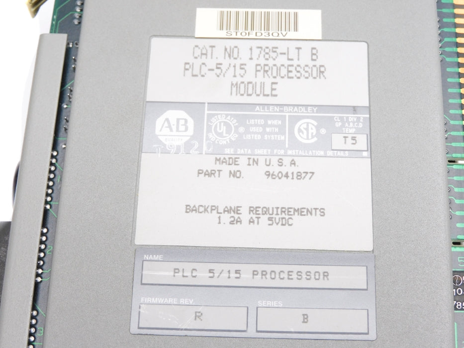 ALLEN BRADLEY 1785-LT SER. B F/W R (NO KEY) UNMP