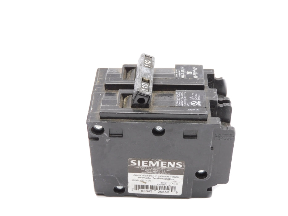 SIEMENS Q2110H 110A 120/240V UNMP