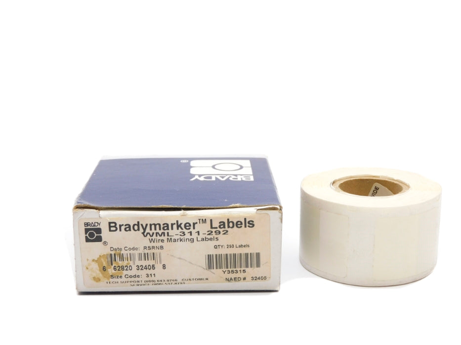 BRADY WML-311-292 (PKG OF 250) NSMP