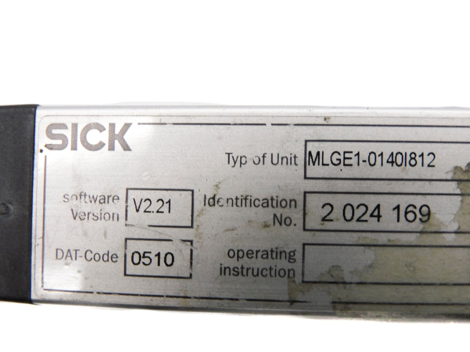 SICK MLGE1-0140I812 UNMP