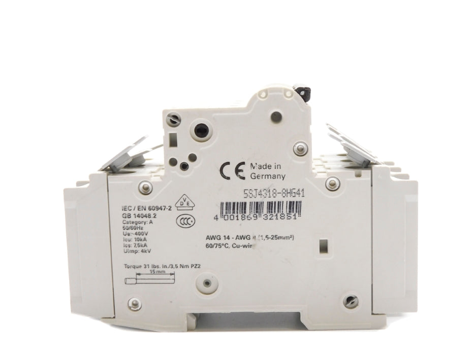 SIEMENS 5SJ4318-8HG41 15A 400V (AS PICTURED) NSNP