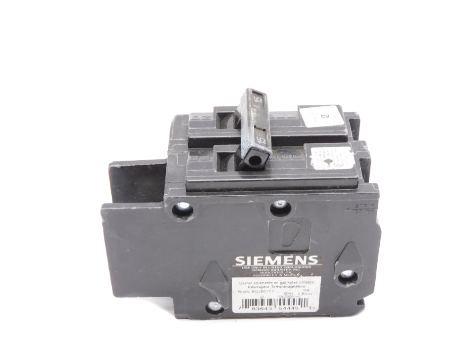SIEMENS BQ2B015C 15A 120/240V (AS PICTURED) NSNP