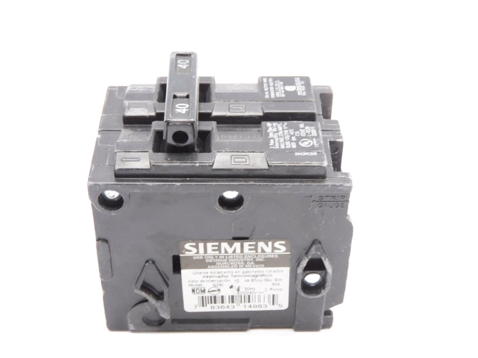 SIEMENS Q240 120/240V 40A UNMP