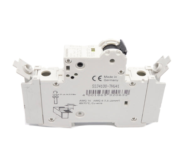 SIEMENS 5SJ4108-7HG41 8A 240VAC/60VDC NSNP