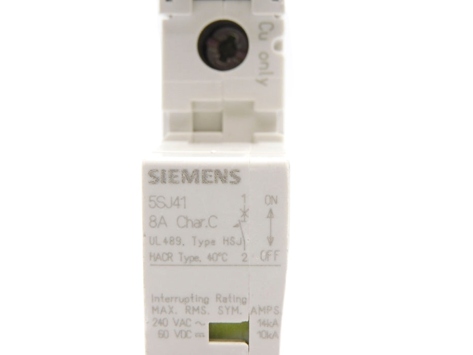 SIEMENS 5SJ4108-7HG41 8A 240VAC/60VDC NSNP