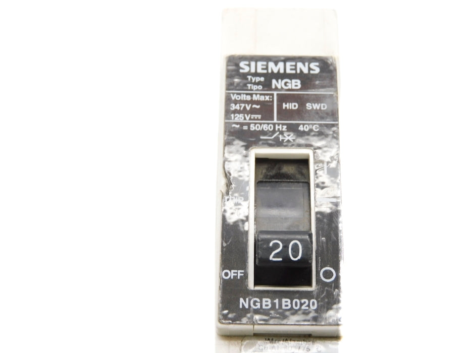SIEMENS NGB1B020B 20A 347/125V UNMP