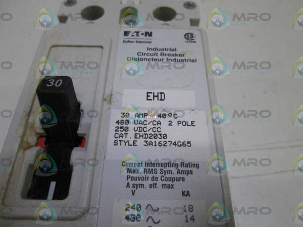 EATON CIRCUIT BREAKER EHD2030  UNMP