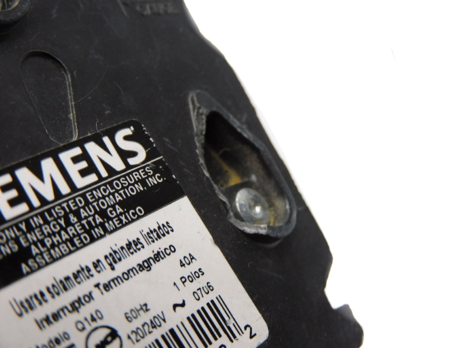 SIEMENS Q140 40A 120/240V (AS PICTURED) UNMP
