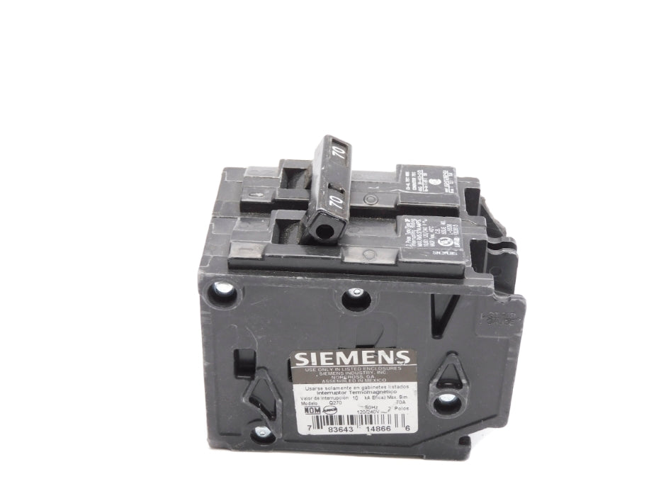 SIEMENS Q270 70A 120/240V (AS PICTURED) UNMP