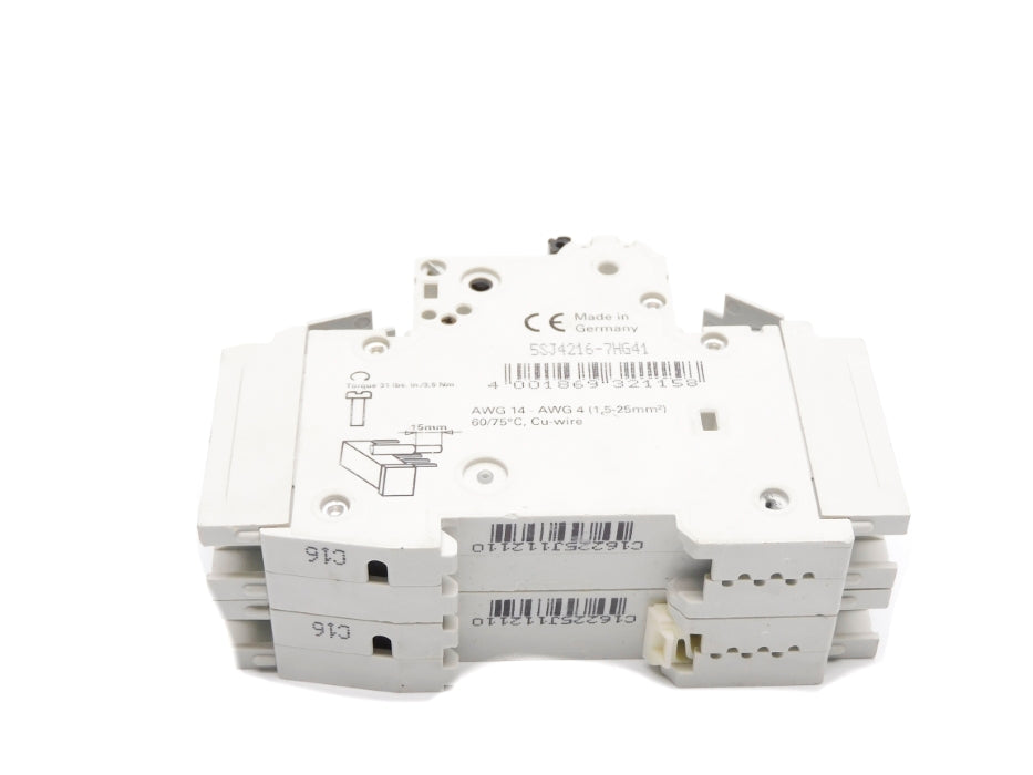 SIEMENS 5SJ4216-7HG41 16A 240VAC/125VDC NSNP
