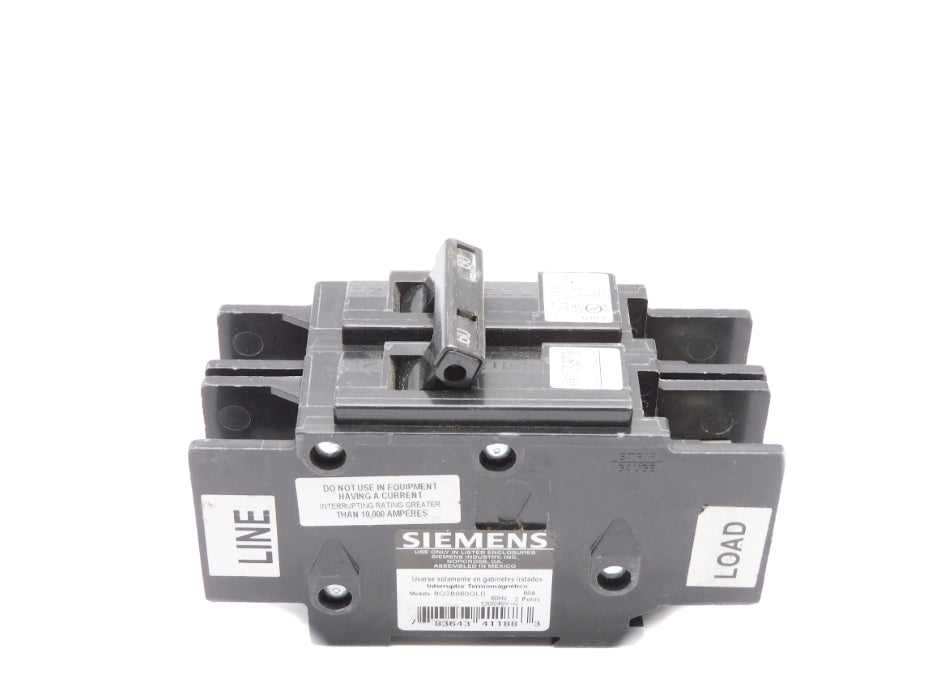SIEMENS BQ2B060QLD 60A 120/240V UNMP