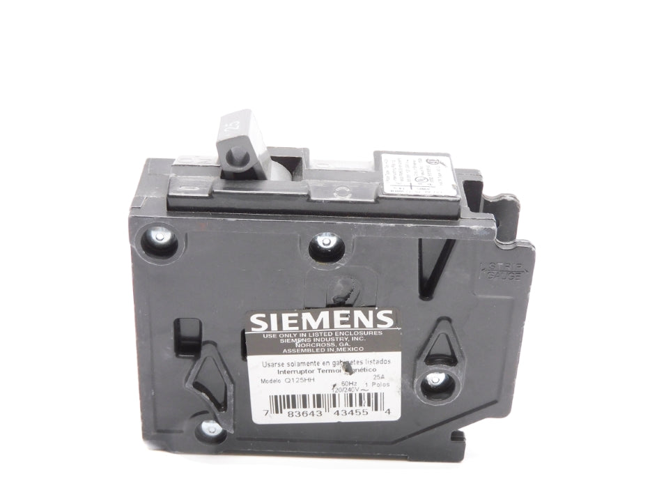 SIEMENS Q125HH 25A 120/240V NSNP
