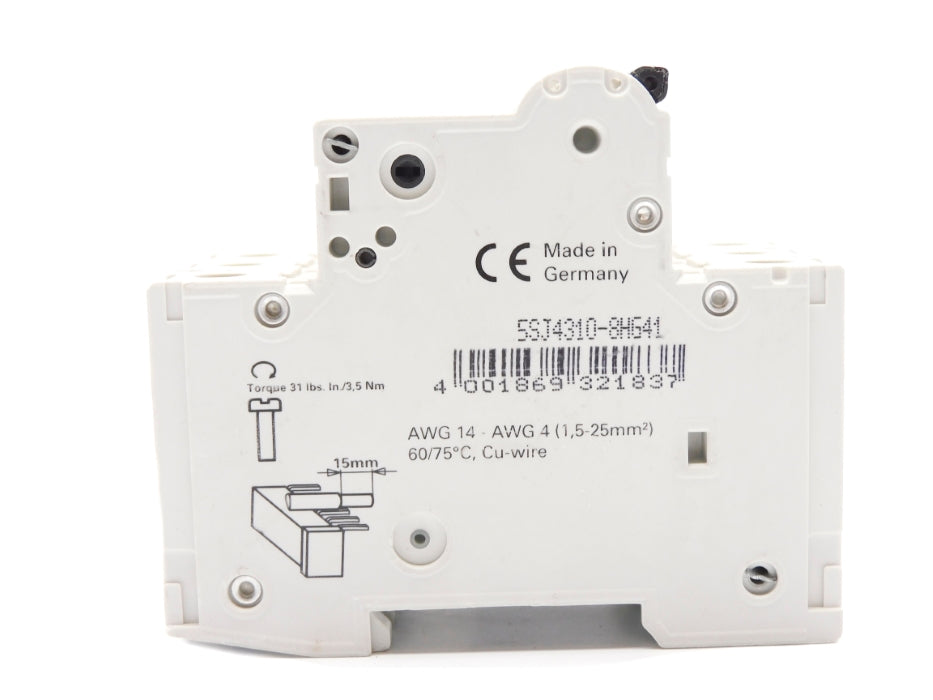 SIEMENS 5SJ4310-8HG41 10A 240VAC/125VDC (AS PICTUED) NSNP