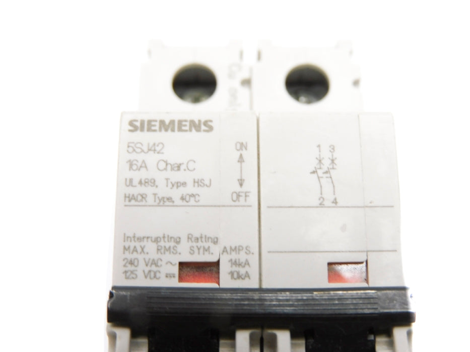 SIEMENS 5SJ4216-7HG41 16A 240VAC/125VDC (AS PICTURED) NSNP
