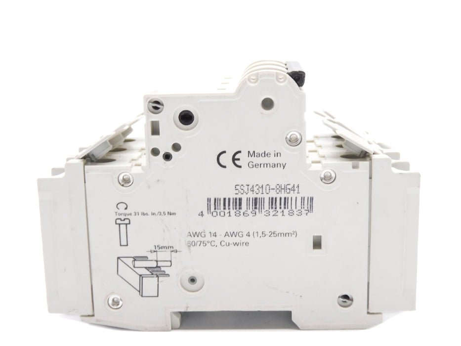 SIEMENS 5SJ4310-8HG41 10A 240VAC/125VDC NSNP
