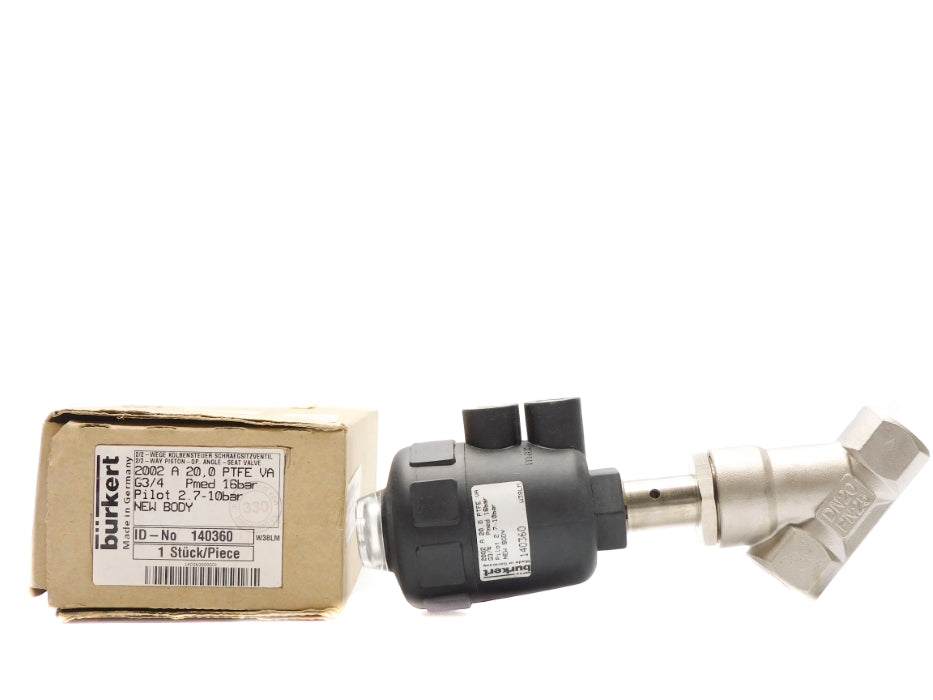 BURKERT 2002A20,0PTFEVAG3/4 140360 3/4" NSMP