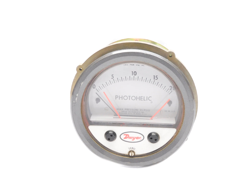 DWYER 3220 35PSI 0-20 UNMP