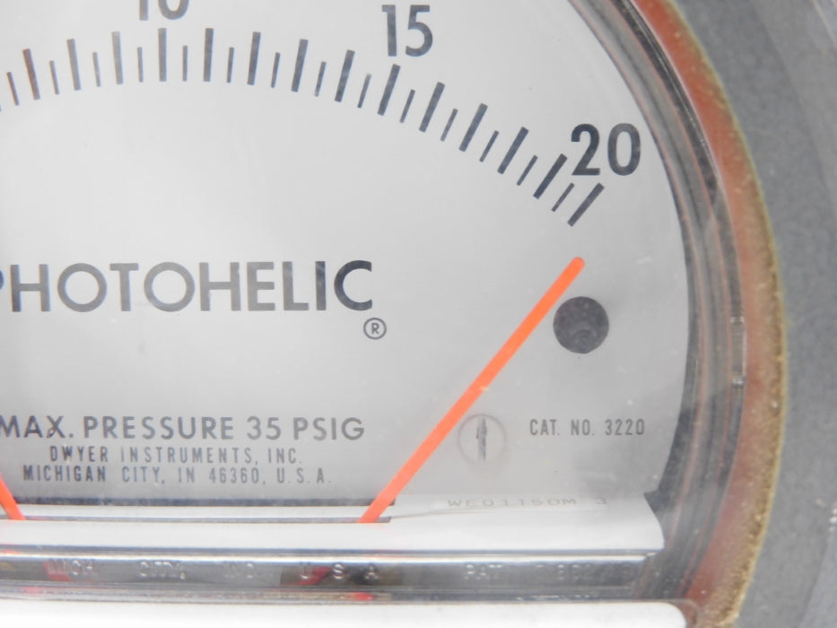 DWYER 3220 35PSI 0-20 UNMP