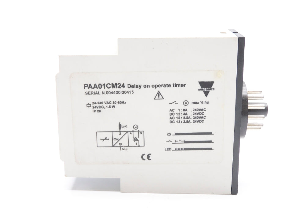 CARLO GAVAZZI PAA01CM24 240VAC 8A 0.1S-10H NSNP