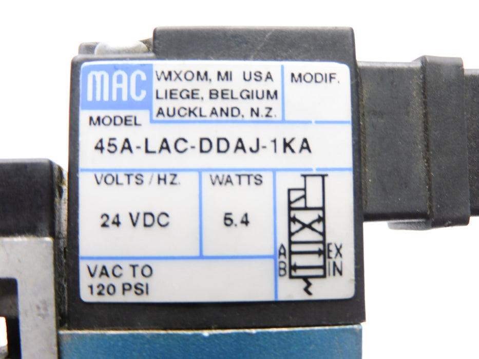 MAC 45A-LAC-DDAJ-1KA 24VDC 120PSI NSNP